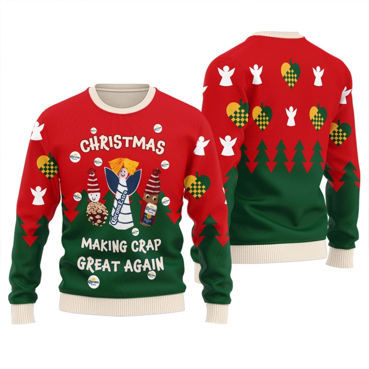 Corona Extra Making Christmas Great Again Ugly Sweater - Flexiquor.com