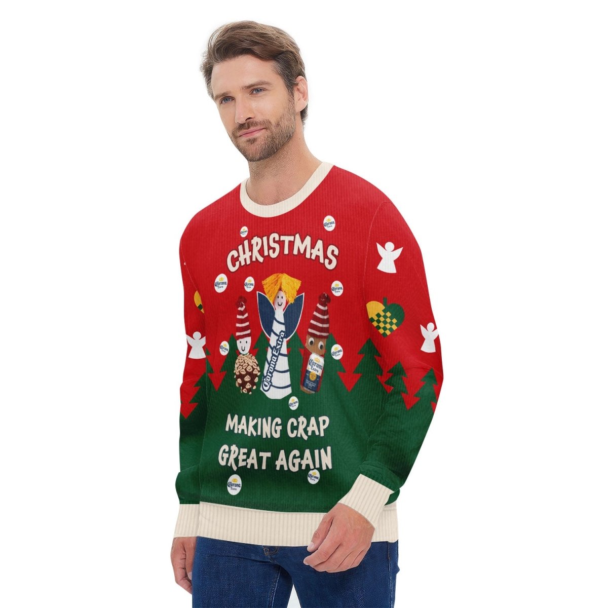 Corona Extra Making Christmas Great Again Ugly Sweater - Flexiquor.com