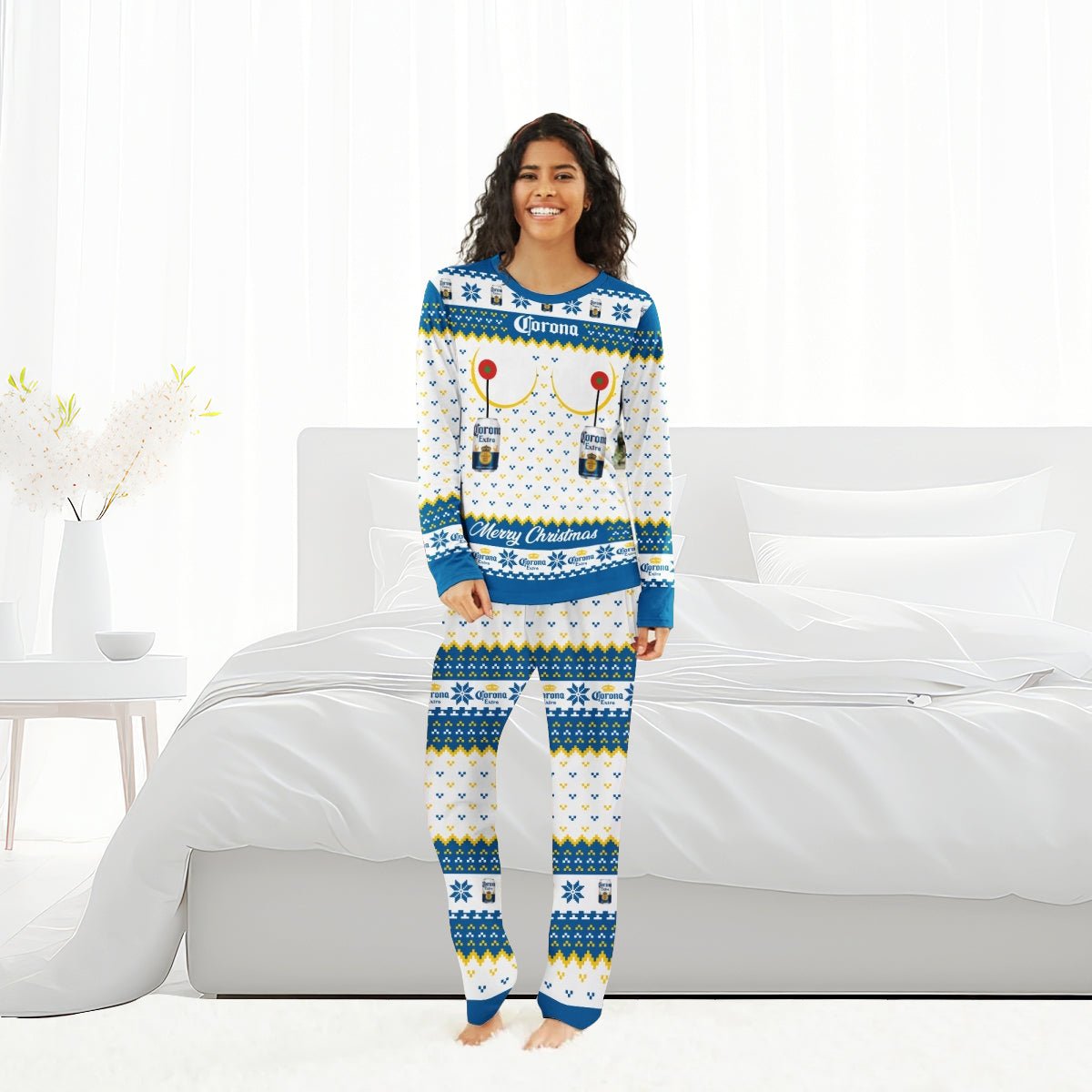 Corona Extra Merry Chistmas Family Pajamas Set - Flexiquor.com