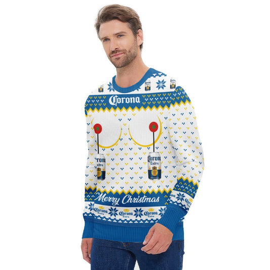 Corona Extra Merry Christmas Ugly Sweater - Flexiquor.com