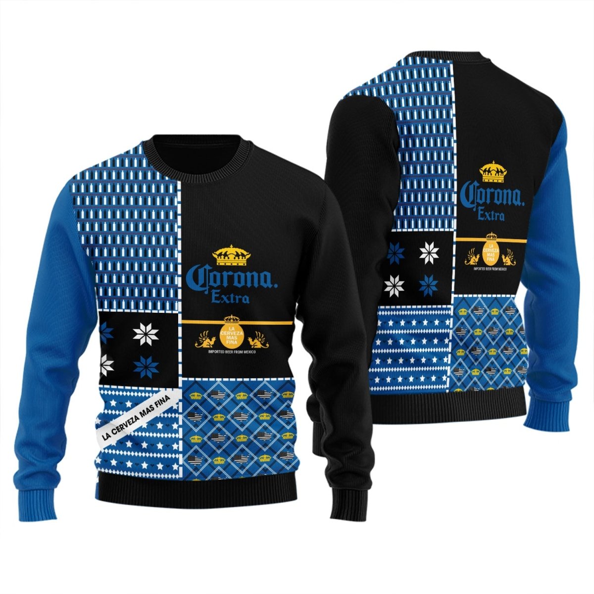 Corona Extra Retro Christmas Ugly Sweater - Flexiquor.com