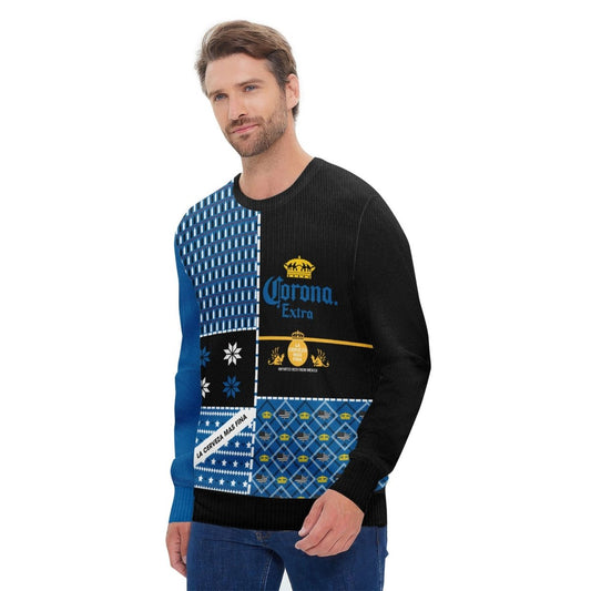 Corona Extra Retro Christmas Ugly Sweater - Flexiquor.com