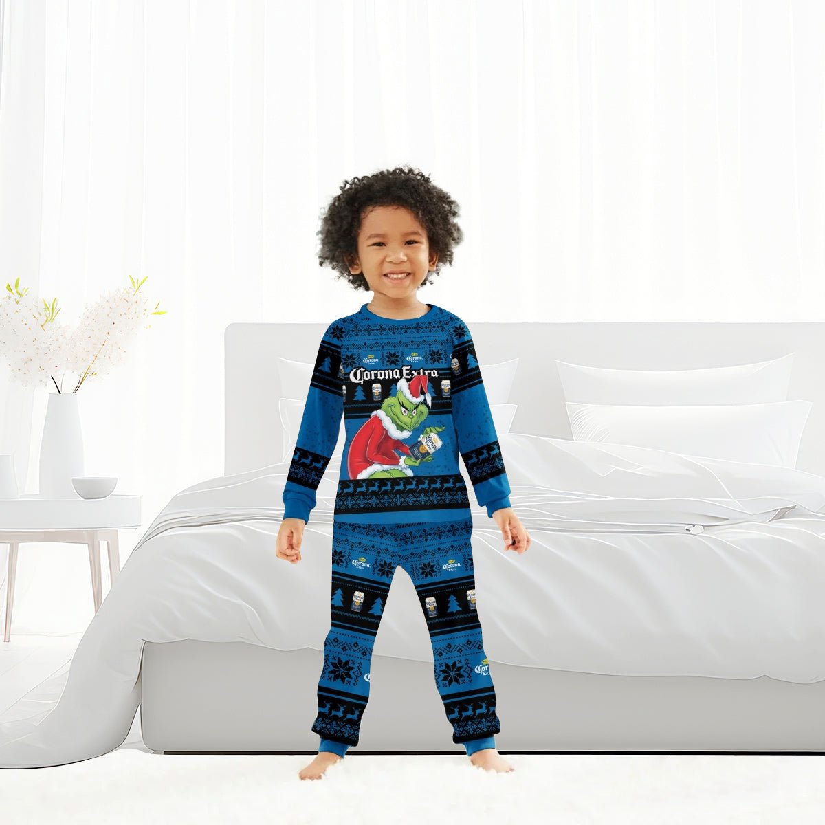 Corona Extra Santa Grinch Family Pajamas Set - Flexiquor.com