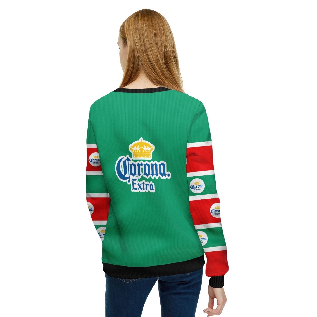 Corona Extra Santa Need A Beer Ugly Sweater - Flexiquor.com