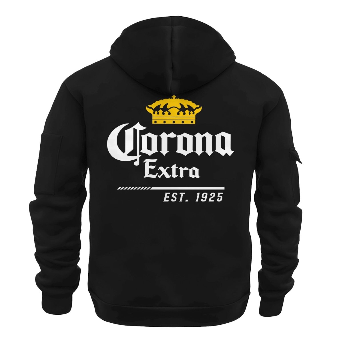 Corona Extra Scratches Marks Half Zip Hooded Sweatshirt - Flexiquor.com