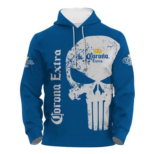 Corona Extra Skull Hoodie & Zip Hoodie - Flexiquor.com