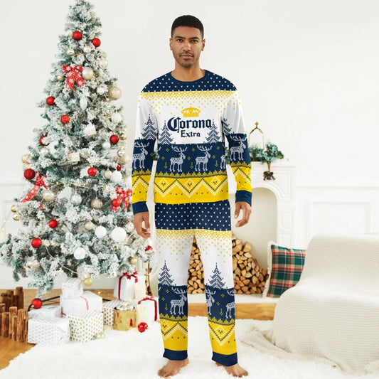 Corona Extra Winter Reindeer Family Pajamas Set - Flexiquor.com