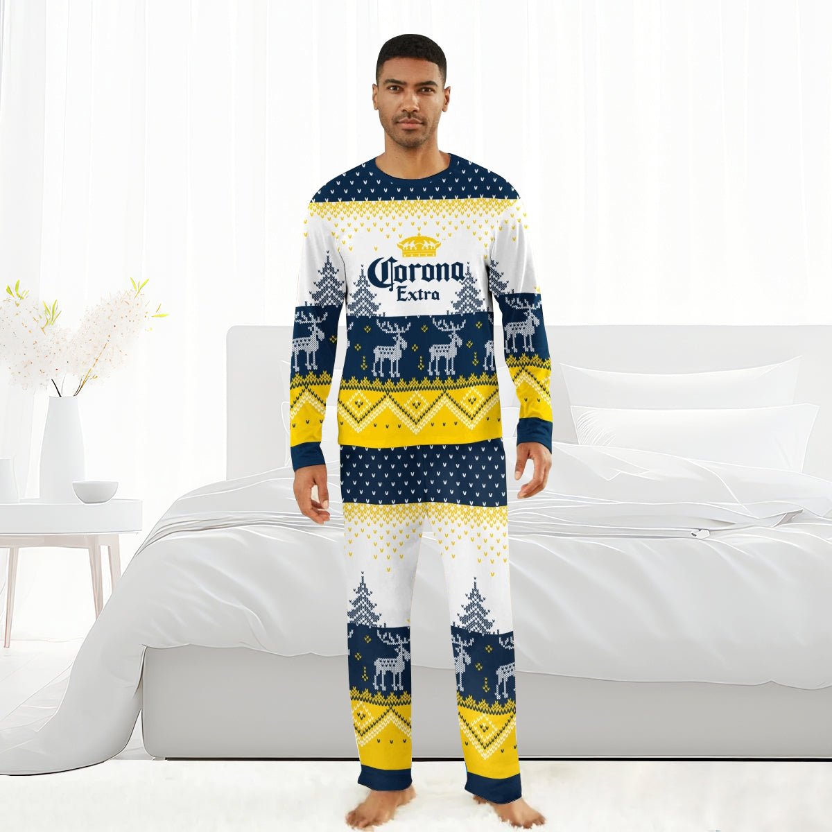 Corona Extra Winter Reindeer Family Pajamas Set - Flexiquor.com