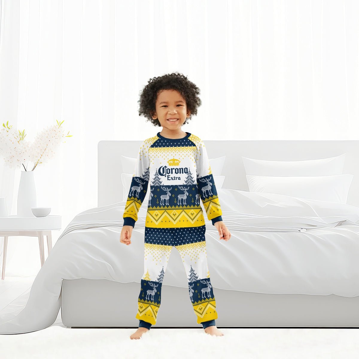 Corona Extra Winter Reindeer Family Pajamas Set - Flexiquor.com