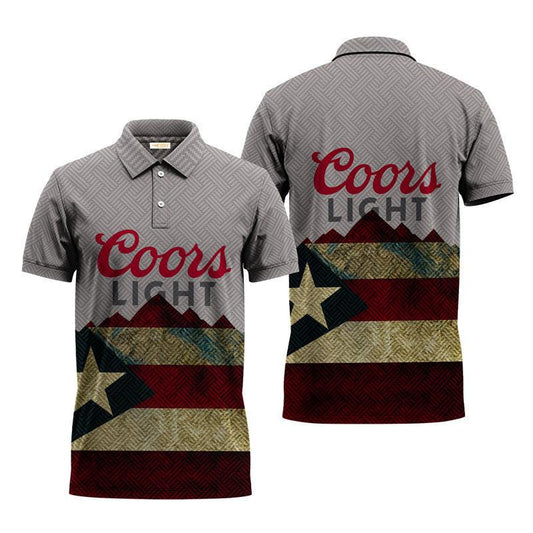 Coors Light National Flag Polo Shirt