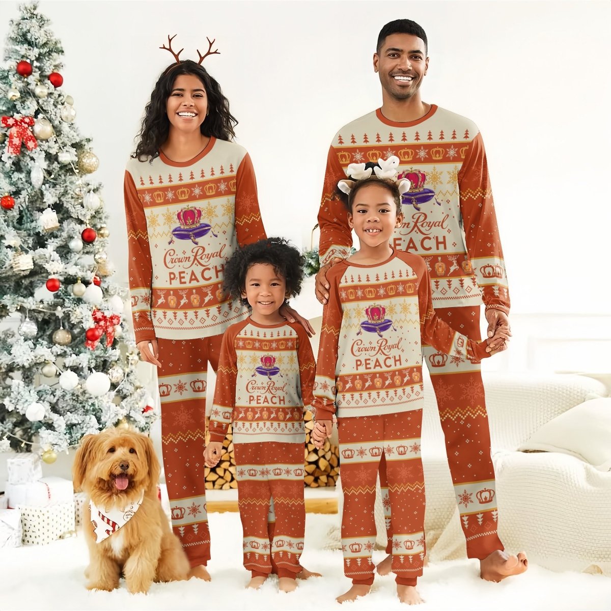 Crown Royal Christmas Family Pajamas Set - Flexiquor.com