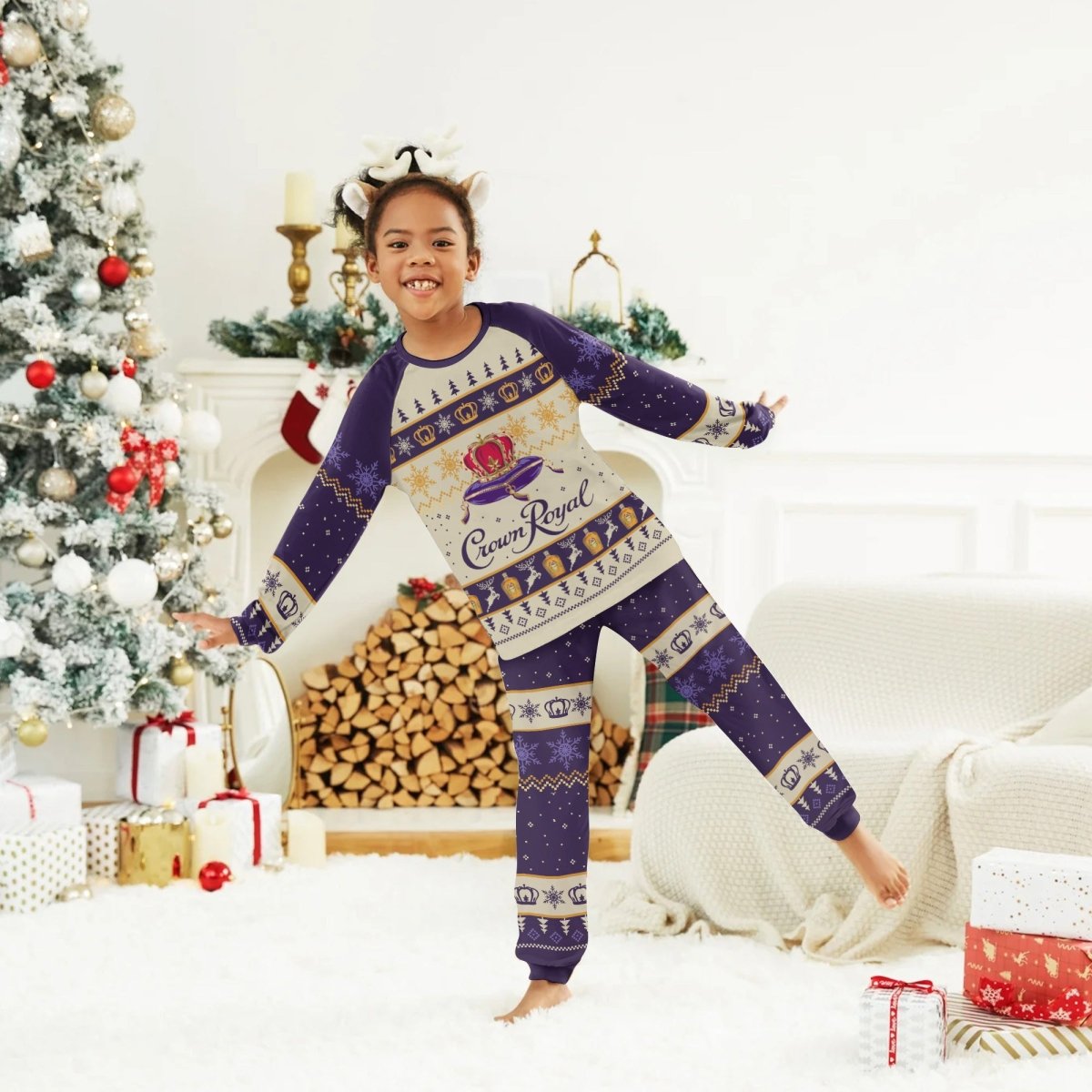 Crown Royal Christmas Family Pajamas Set - Flexiquor.com