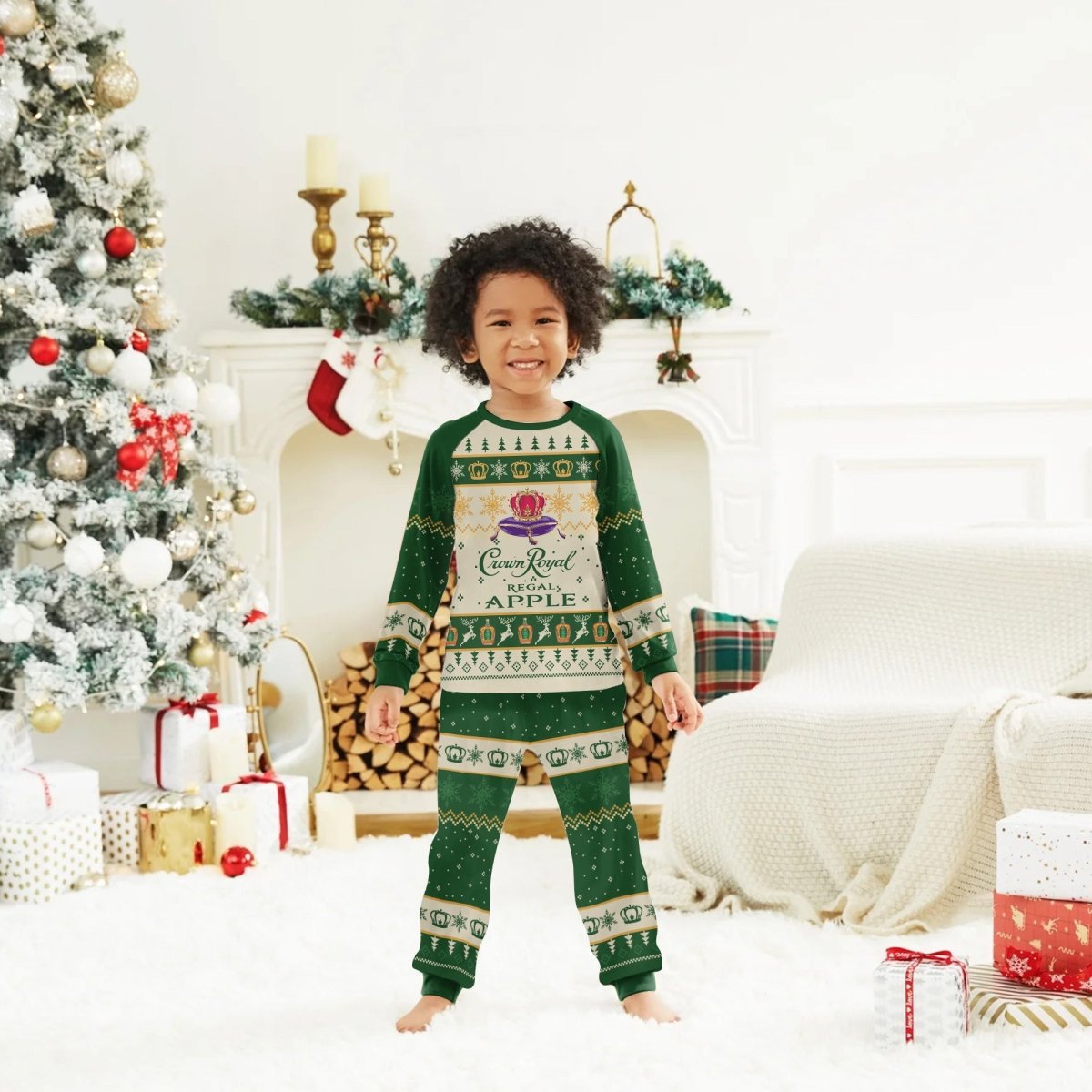 Crown Royal Christmas Family Pajamas Set - Flexiquor.com