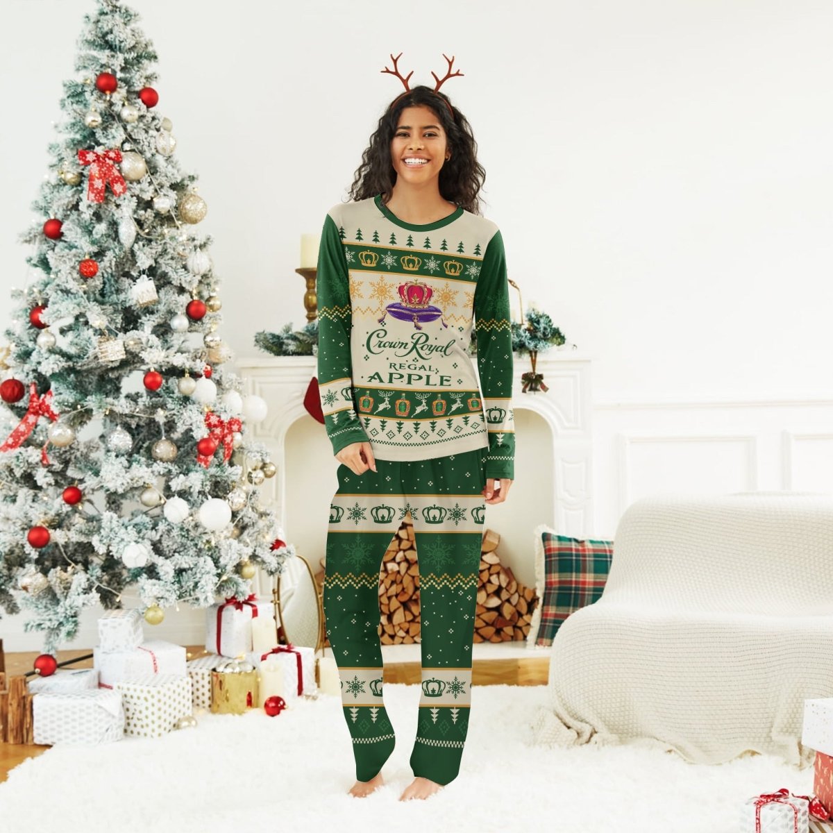 Crown Royal Christmas Family Pajamas Set - Flexiquor.com