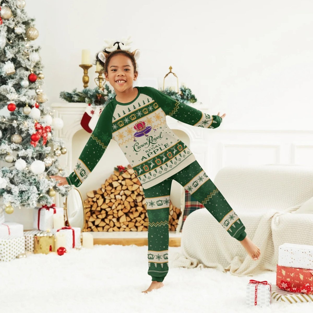 Crown Royal Christmas Family Pajamas Set - Flexiquor.com