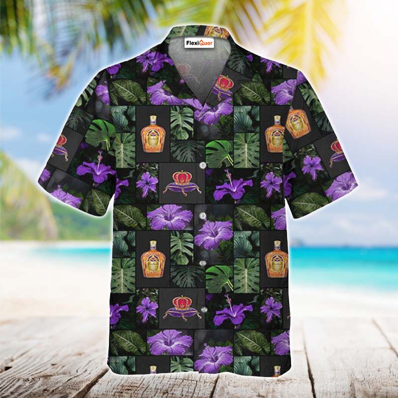 Crown Royal Flower Hawaiian Shirt - Flexiquor.com