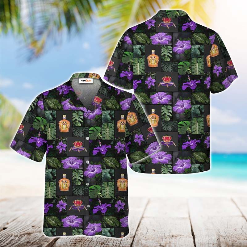 Crown Royal Flower Hawaiian Shirt - Flexiquor.com
