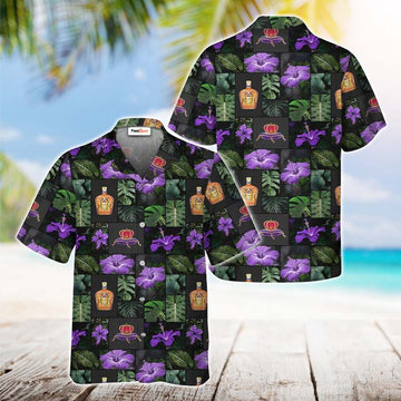 Crown Royal Flower Hawaiian Shirt - Flexiquor.com