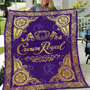 Crown Royal Logo Flannel Blanket - Flexiquor.com