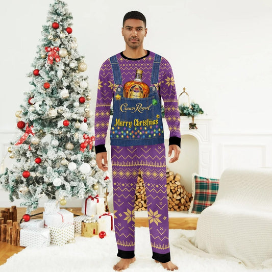 Crown Royal Merry Christmas Family Pajamas Set - Flexiquor.com