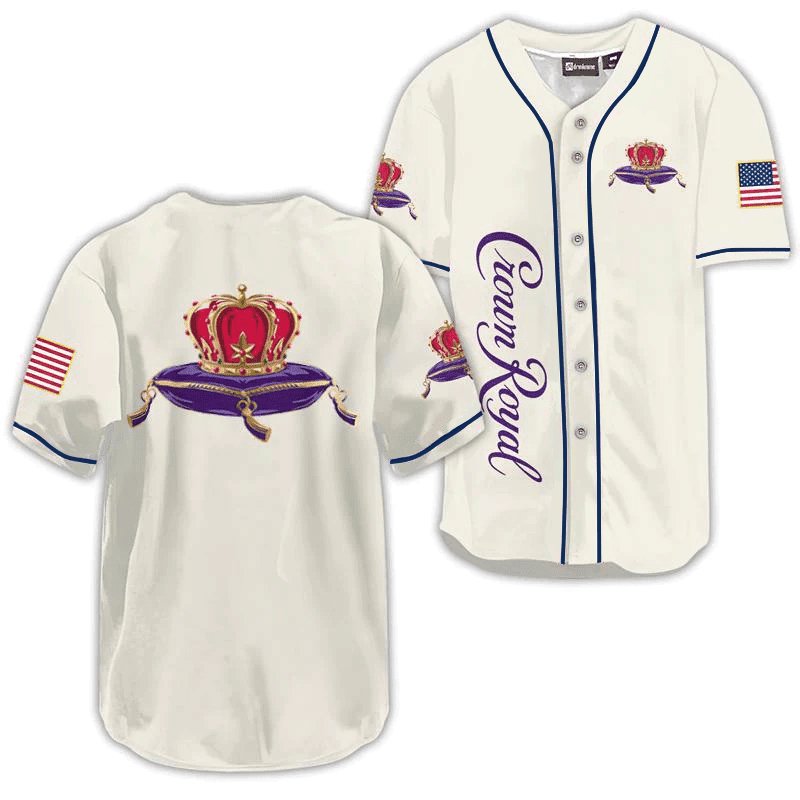 Crown Royal USA Flag Baseball Jersey - Flexiquor.com