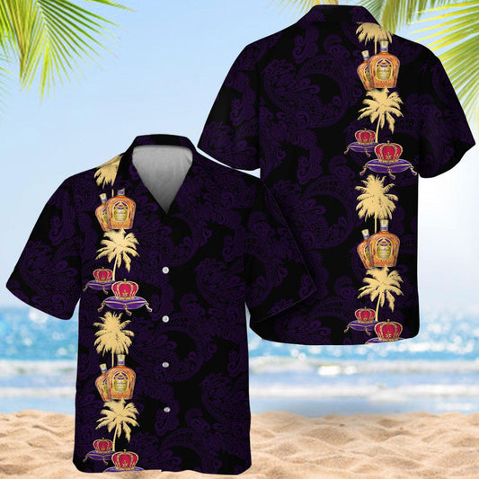 Crown Royal Stripe Hawaiian Shirt