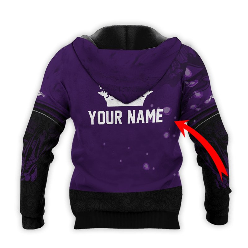 Personalized Crown Royal Deer Skull With Mushrooms Hoodie & Zip Hoodie - Flexiquor.com