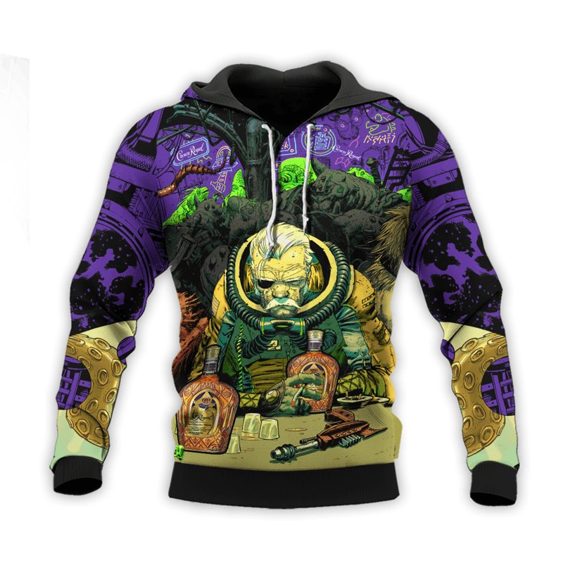 The Old Man Of Fear Agent Drink Crown Royal Hoodie & Zip Hoodie - Flexiquor.com