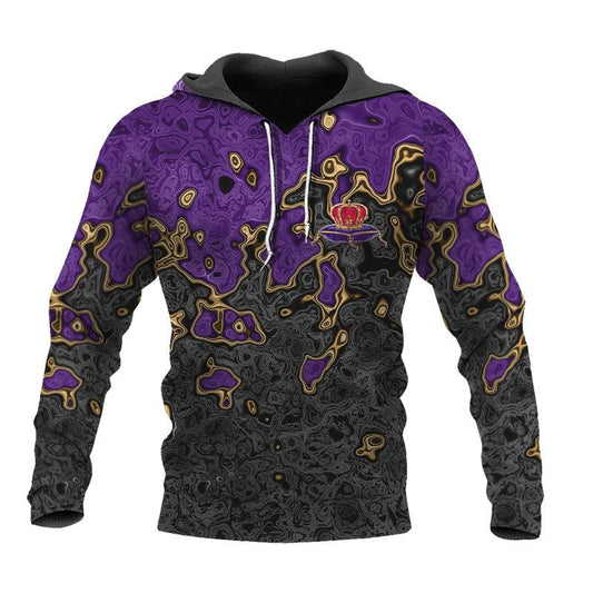 Holographic Colorful Crown Royal Hoodie & Zip Hoodie