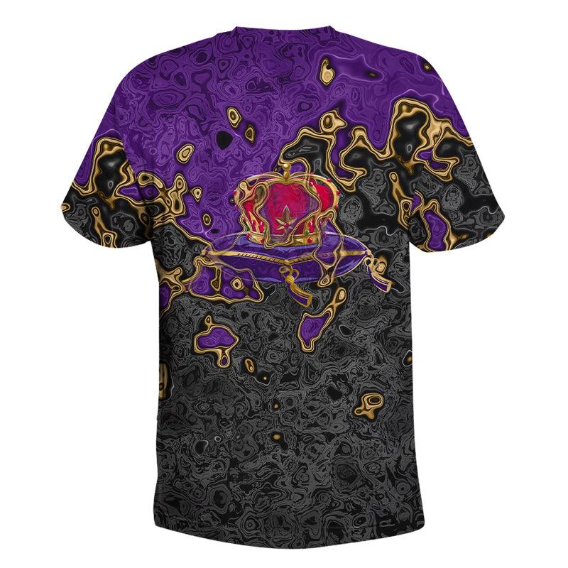 Holographic Colorful Crown Royal T-Shirt