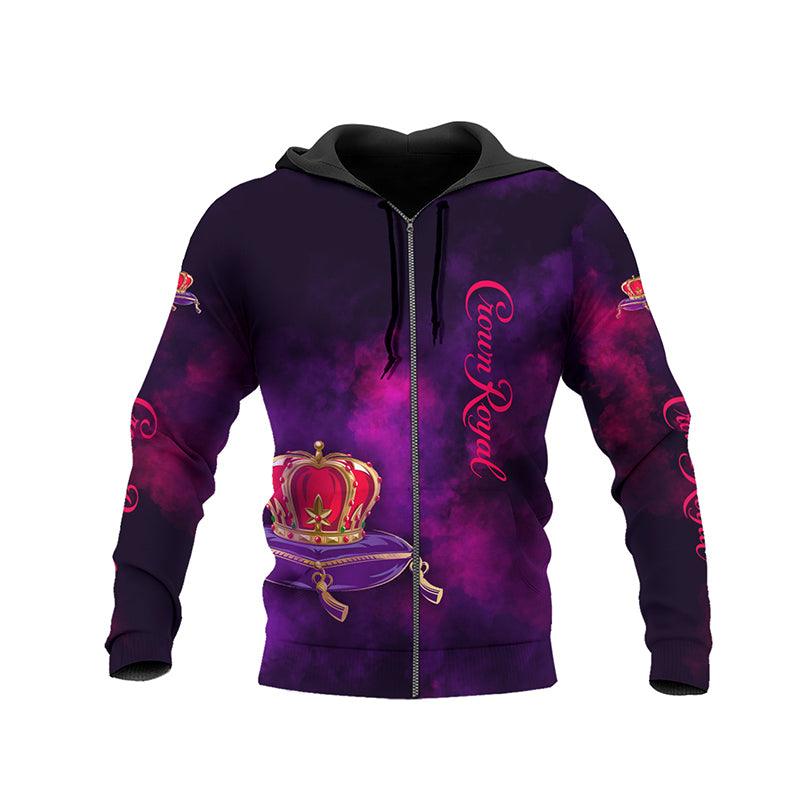 Crown Royal Colorful Smoke Hoodie & Zip Hoodie