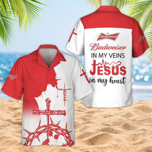 Divine Tropics Budweiser Hawaiian Shirt - Flexiquor.com