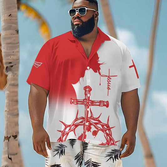 Divine Tropics Budweiser Men's Plus Size Hawaiian Shirt - Flexiquor.com