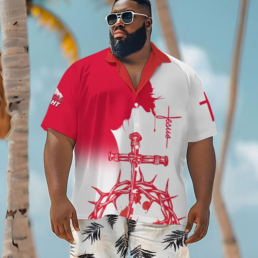 Divine Tropics Coors Light Men's Plus Size Hawaiian Shirt - Flexiquor.com