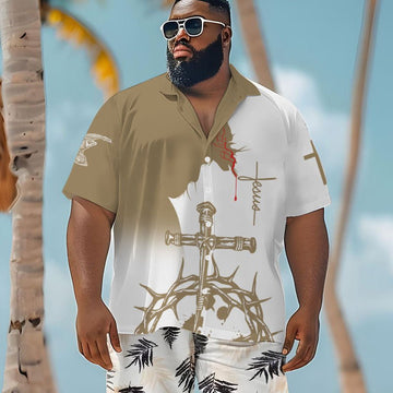 Divine Tropics Yuengling Men's Plus Size Hawaiian Shirt - Flexiquor.com