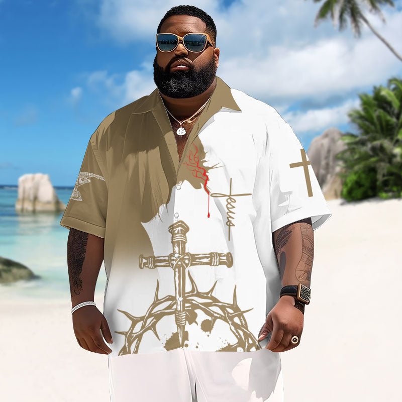 Divine Tropics Yuengling Men's Plus Size Hawaiian Shirt - Flexiquor.com