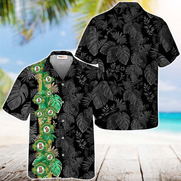 Dixie Beer Front Stripe Color Hawaiian Shirt - Flexiquor.com