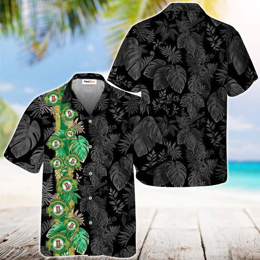 Dixie Beer Front Stripe Color Hawaiian Shirt - Flexiquor.com