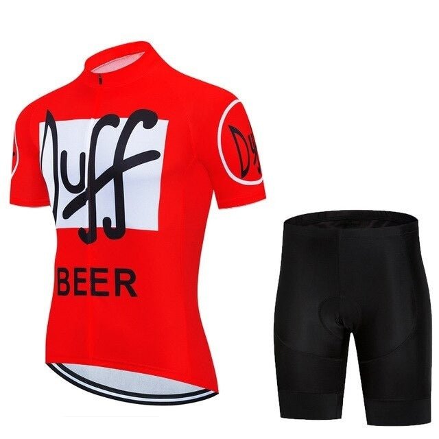 Duff Men's Cycling Jersey Set - Flexiquor.com