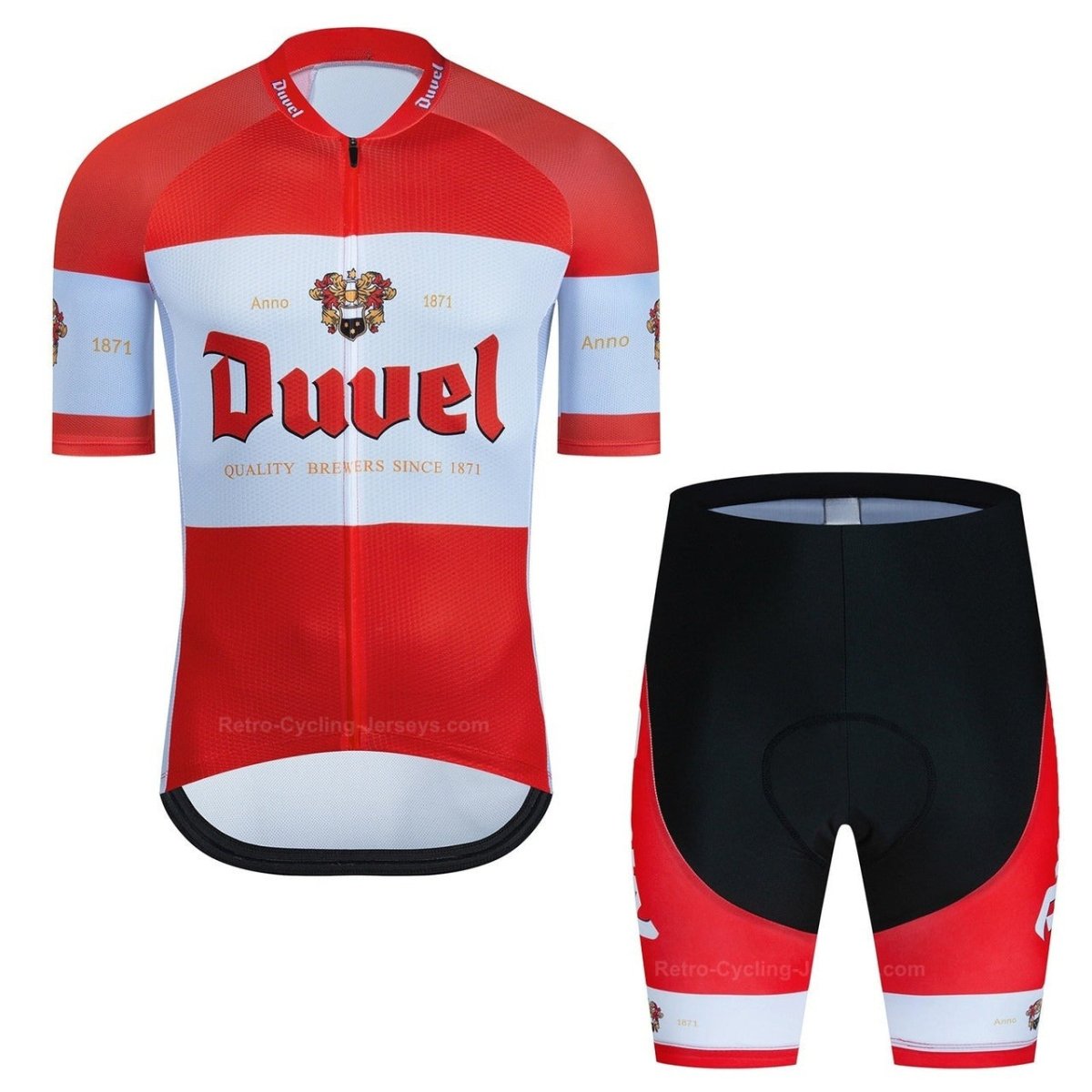 Duvel Men's Cycling Jersey Set - Flexiquor.com