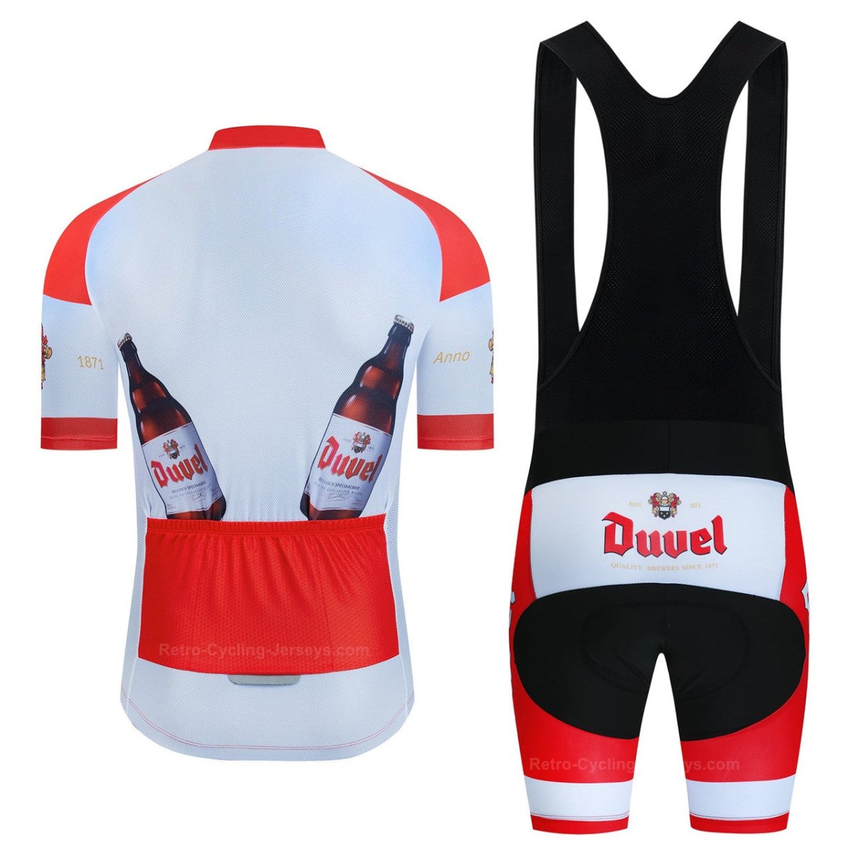 Duvel Men's Cycling Jersey Set - Flexiquor.com