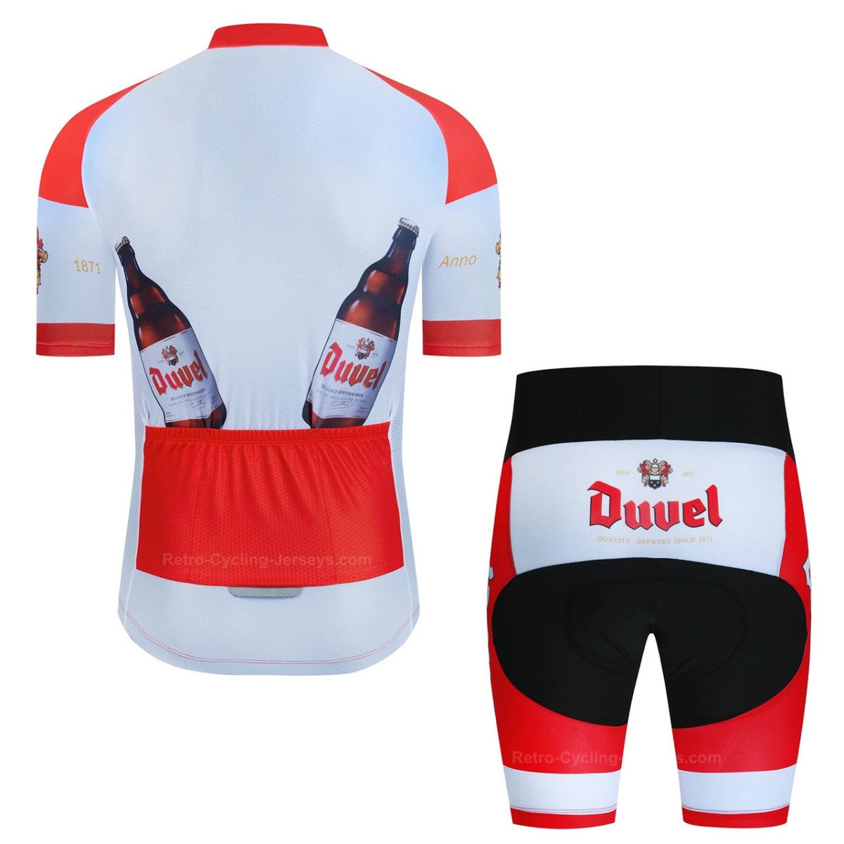 Duvel Men's Cycling Jersey Set - Flexiquor.com