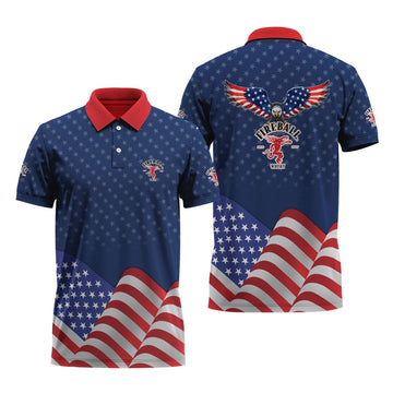 Fireball American Eagle Polo Shirt - Flexiquor.com