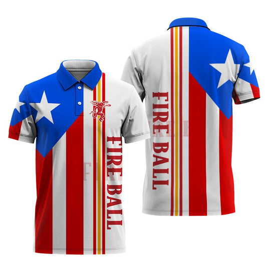 Fireball Puerto Rican Polo Shirt - Flexiquor.com