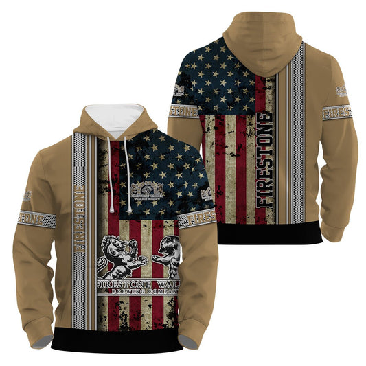 Firestone Walker Stainless Steel American Flag Hoodie & Zip Hoodie - Flexiquor.com