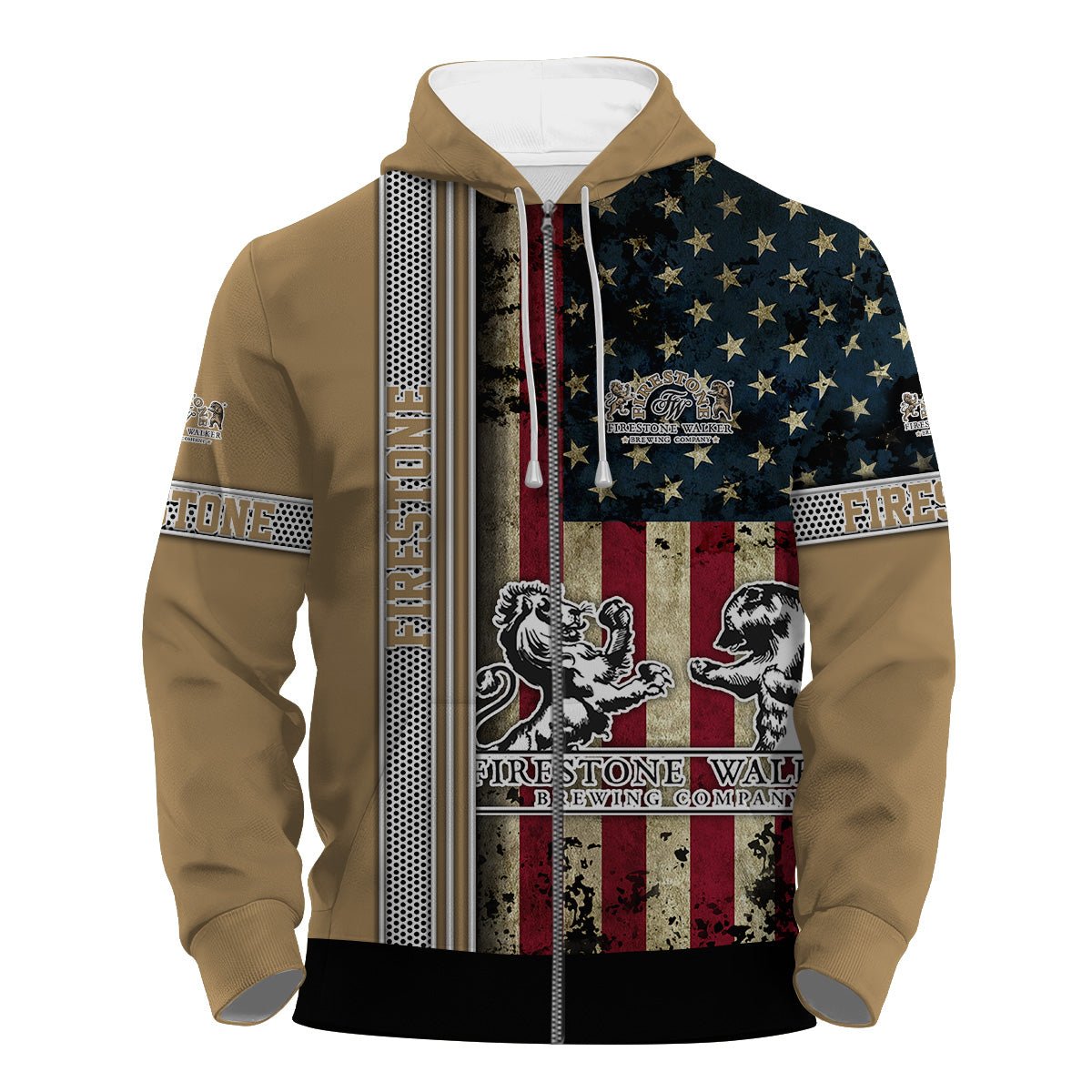 Firestone Walker Stainless Steel American Flag Hoodie & Zip Hoodie - Flexiquor.com