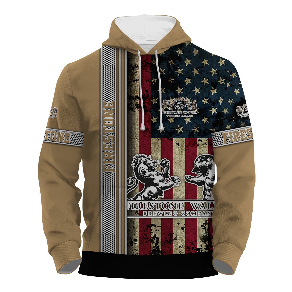Firestone Walker Stainless Steel American Flag Hoodie & Zip Hoodie - Flexiquor.com