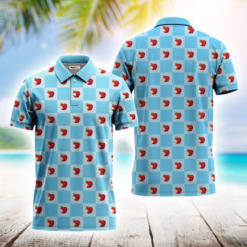 Gingham Angry Orchard Polo Shirt - Flexiquor.com