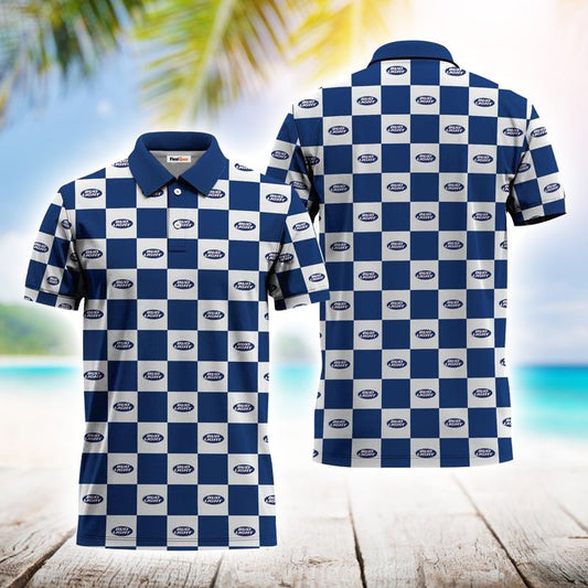 Gingham Bud Light Polo Shirt - Flexiquor.com