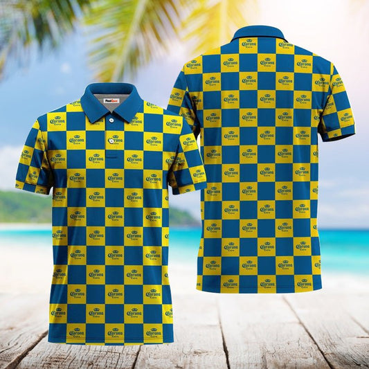 Gingham Corona Polo Shirt - Flexiquor.com
